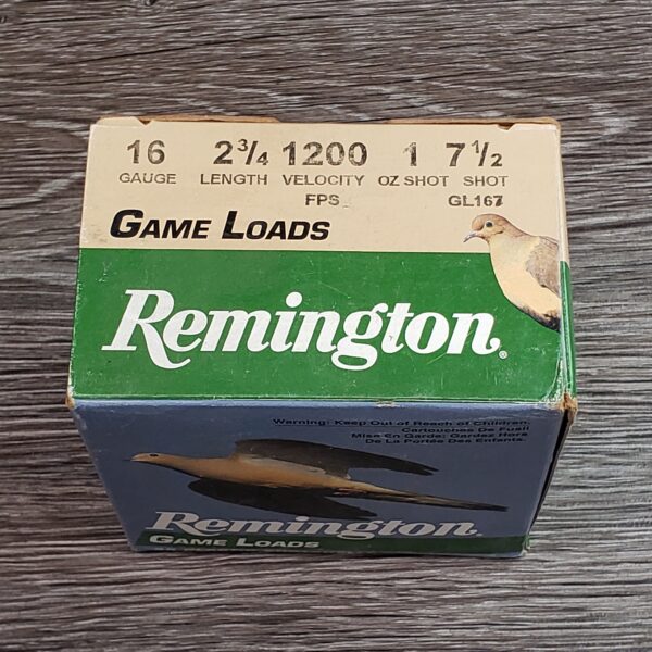 16 ga - 2-3/4" Lead Shot - Remington Game Load - 25 Rounds - Image 5